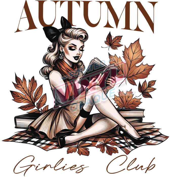 Printed Decal - Autumn Book Club