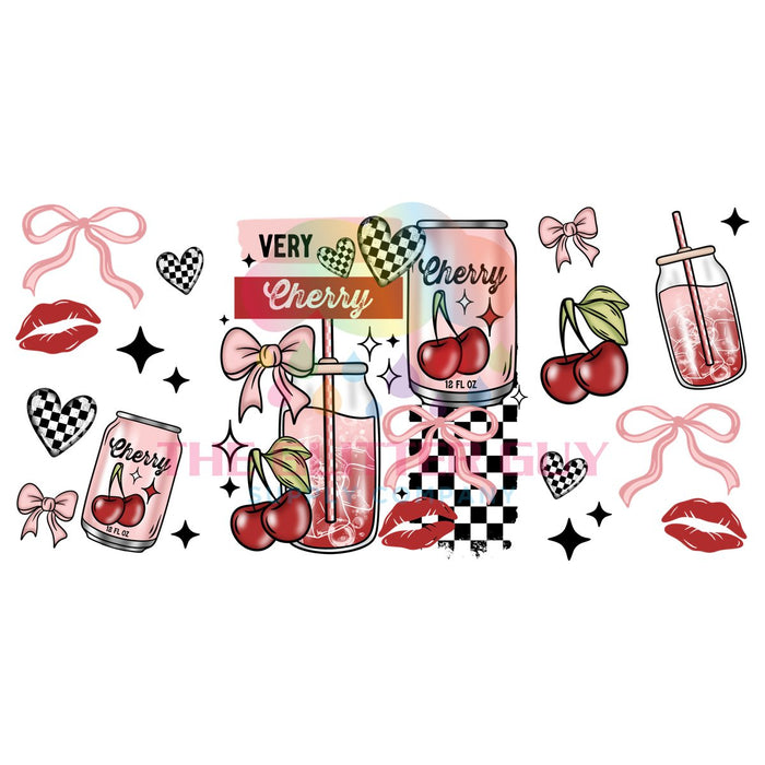 Libbey Can Wrap 16oz -  Ink Transfers | Very Cherry