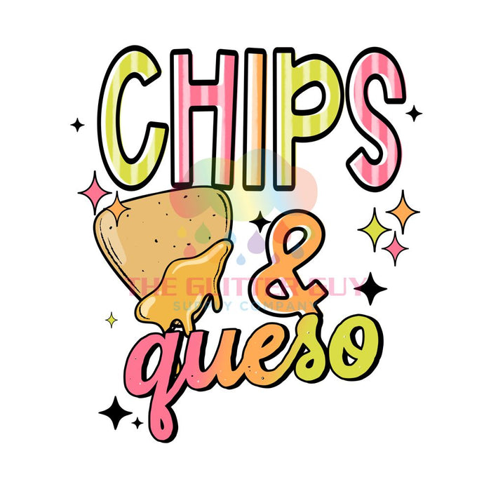 Printed Decal - Chips & Queso