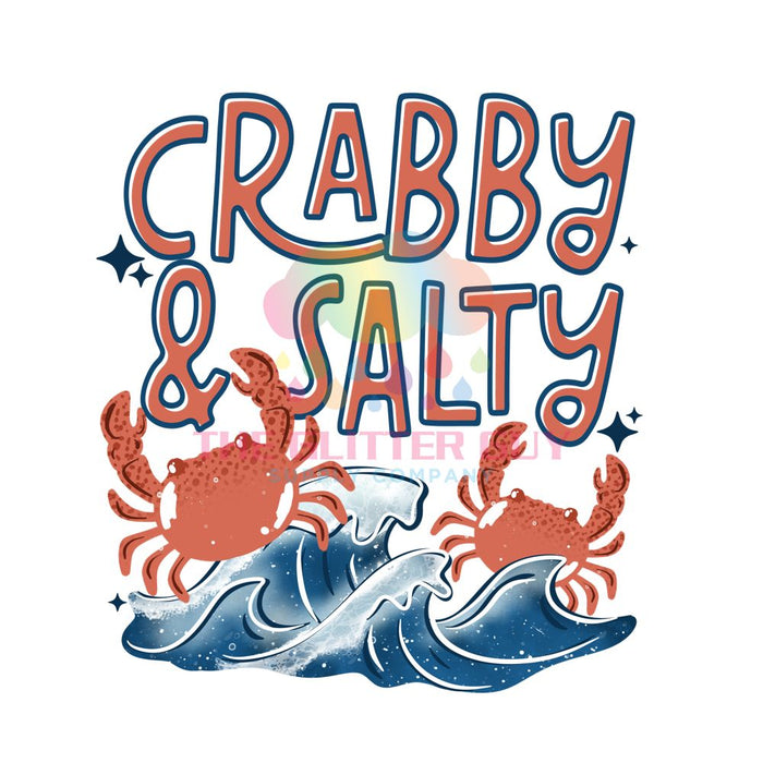 Printed Decal - Crabby & Salty