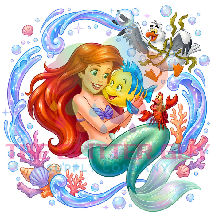 Printed Decal - Mermaid