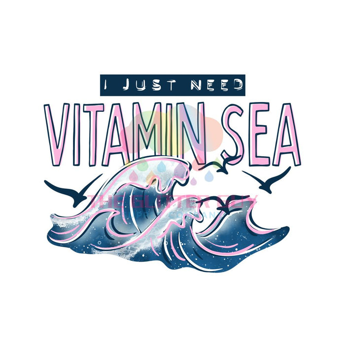 Printed Decal - Vitamin Sea Pink
