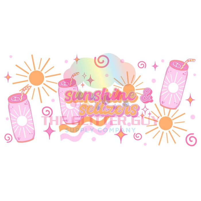 Libbey Can Wrap 16oz -  Ink Transfers | Summer Seltzer