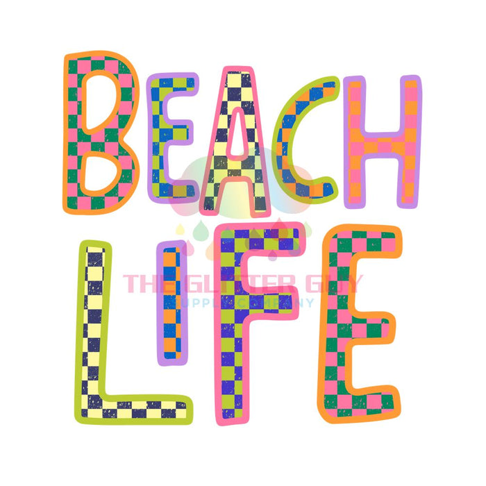 Printed Decal - Beach Life