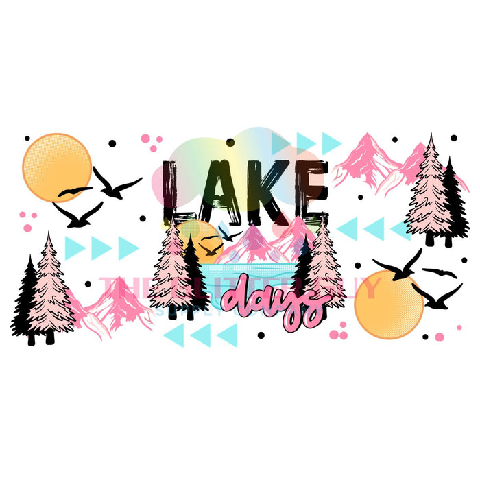 Libbey Can Wrap 16oz -  Ink Transfers | Lake Days