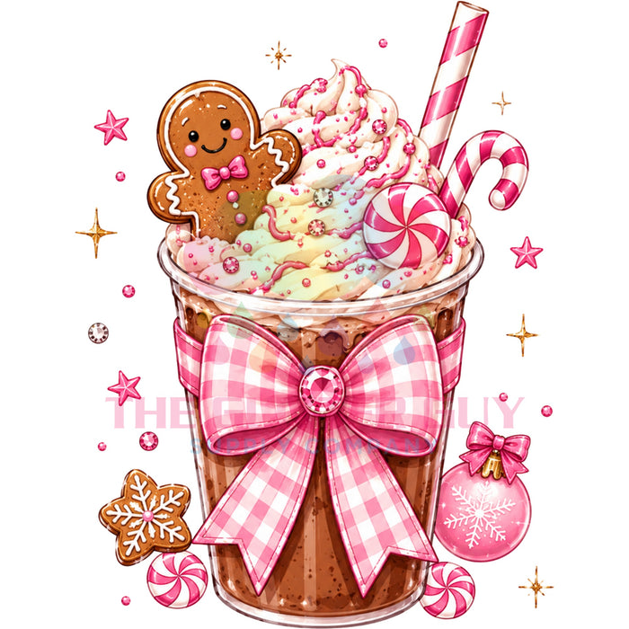 Printed Decal - Gingerbread Coquette Latte #272