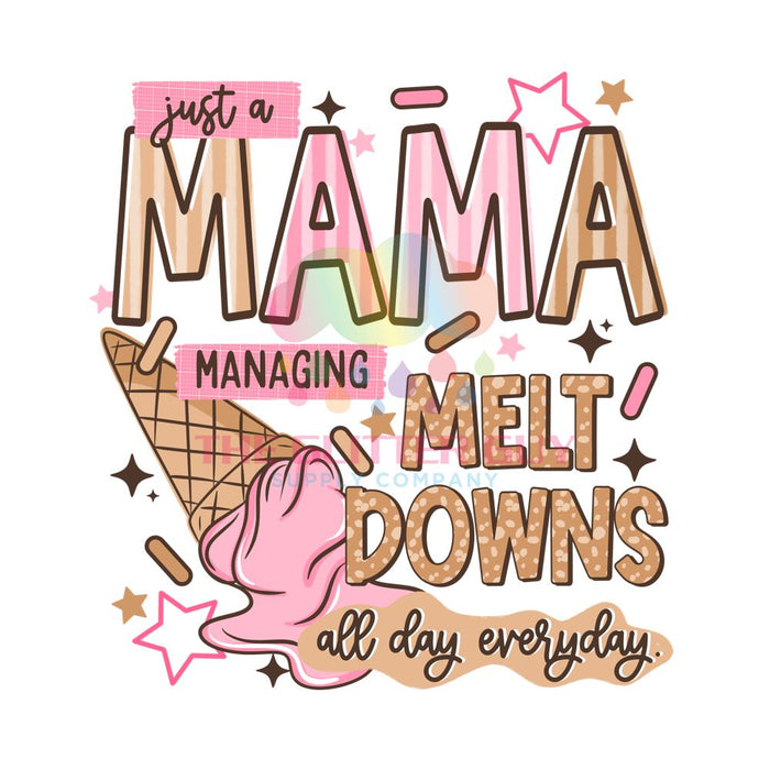 Printed Decal - Managing Meltdowns Mama