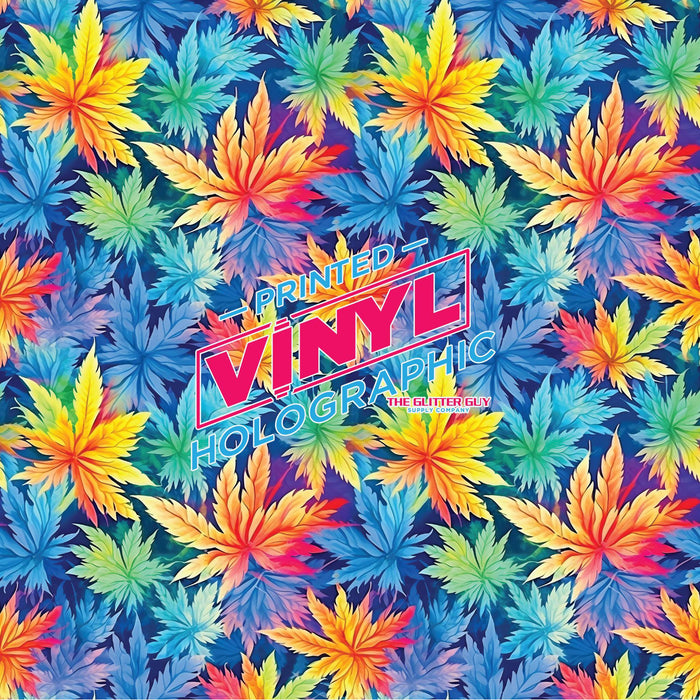 Printed Vinyl - Colorful Cannabis