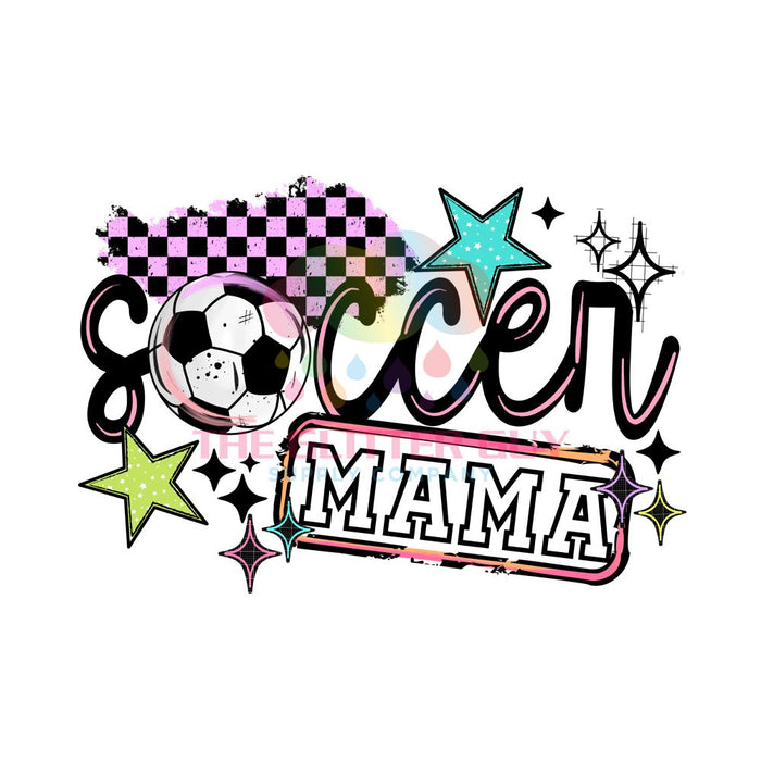 Printed Decal -Soccer Mama Colorful