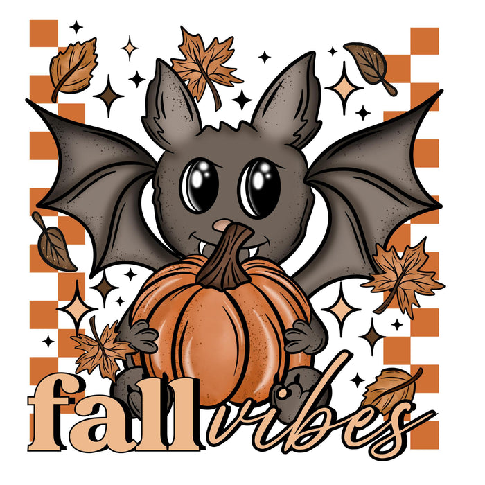 Printed Decal - Fall Vibes Bat