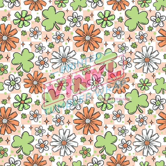 Printed Vinyl - St Patty's Florals