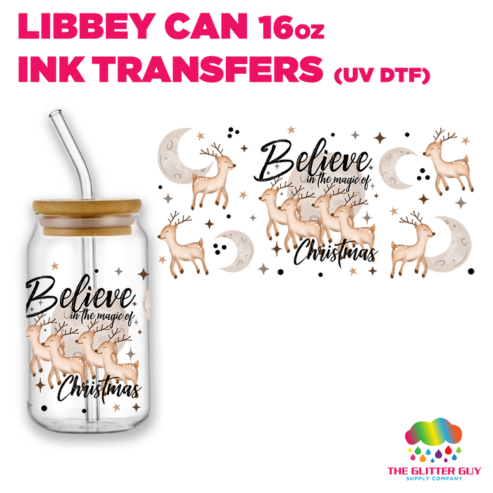 Libbey Can Wrap 16oz -  Ink Transfers | Believe In Magic