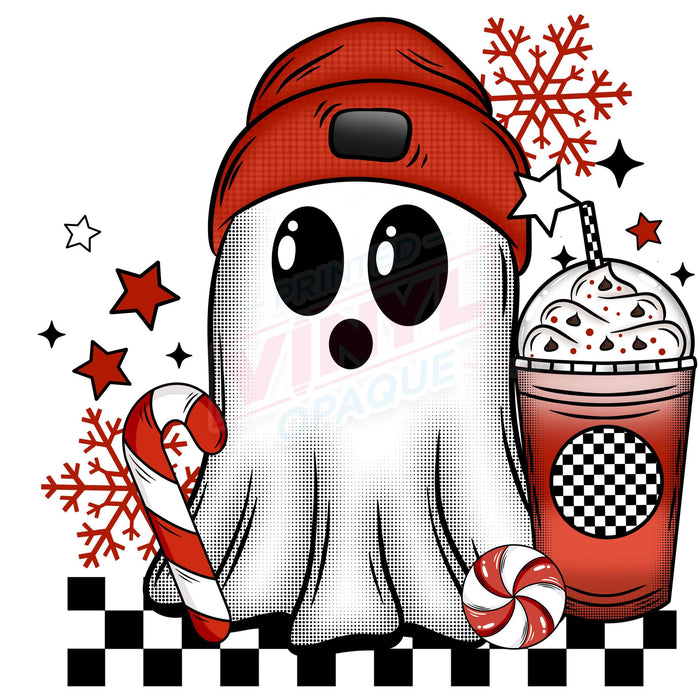 Printed Decal - Peppermint Ghostie