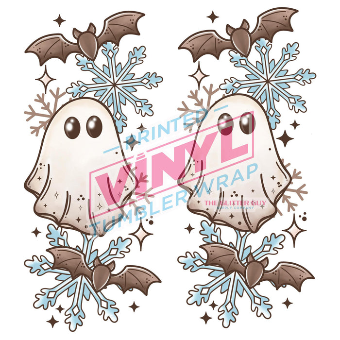 Printed Decal - Spooky WInter Ghostie Accents