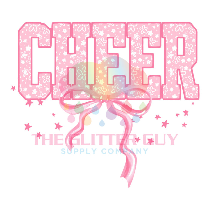 Printed Decal - Cheer Bow