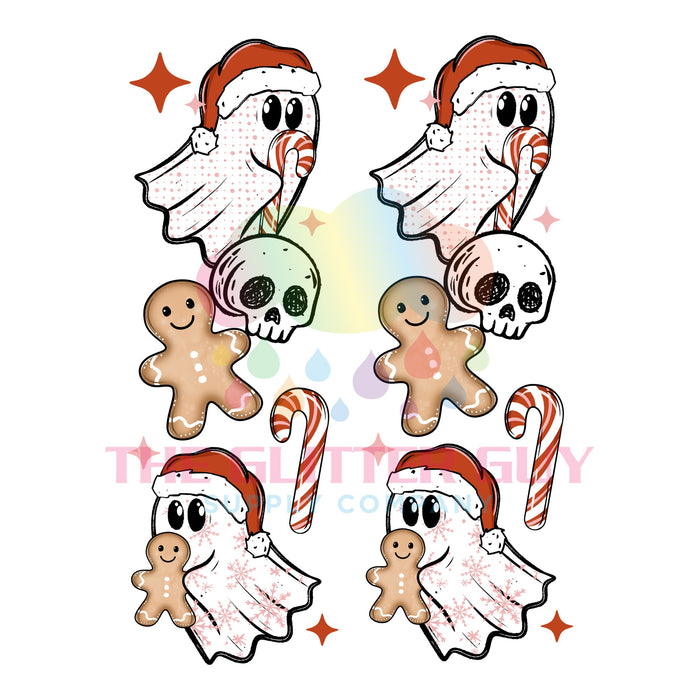 Printed Decal - Ghosts & Gingerbread Asset