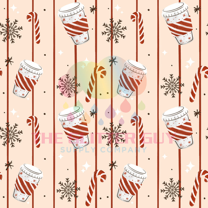 Printed Vinyl - Peppermint Mocha