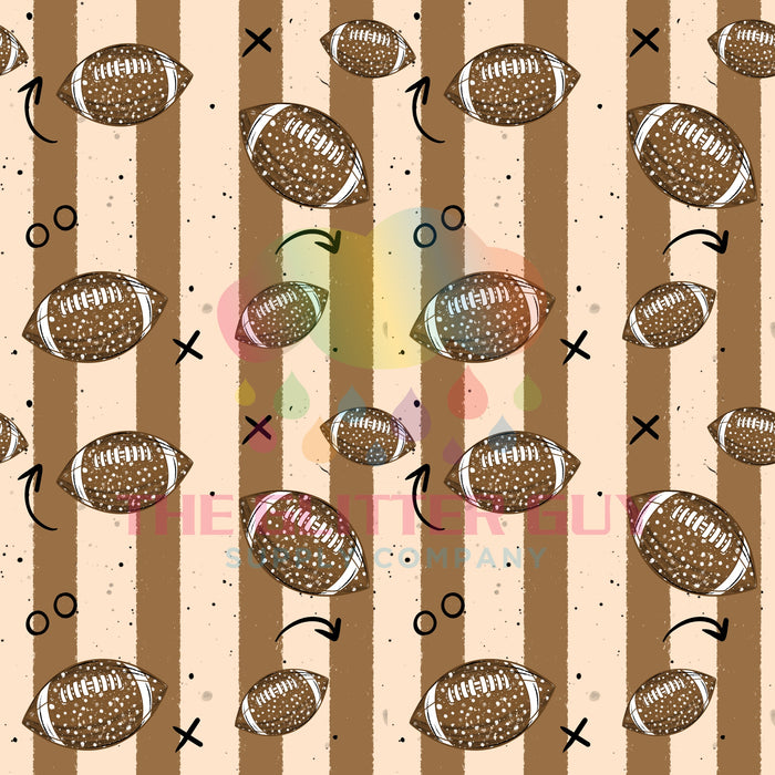 Printed Vinyl - Polka Dot Football