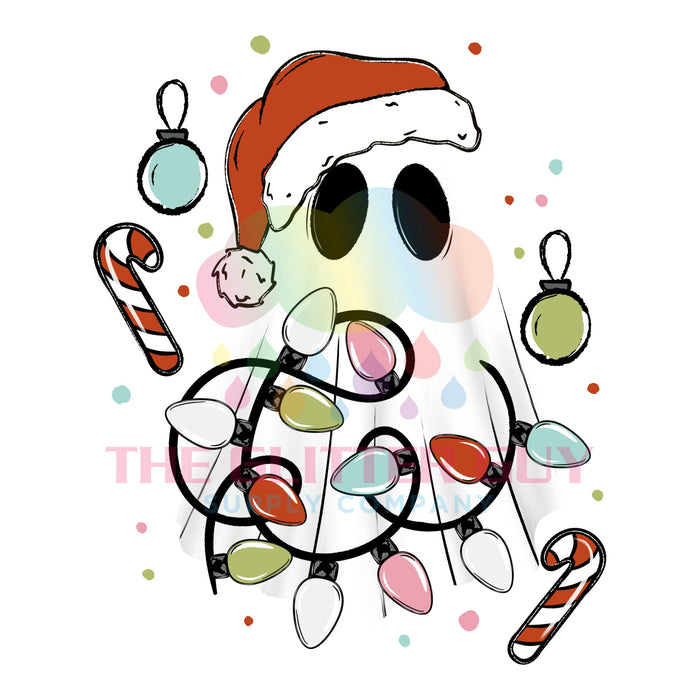 Printed Decal - Christmas Ghostie