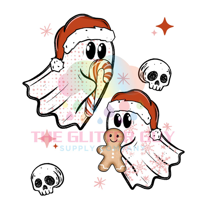 Printed Decal - Ghosts & Gingerbread