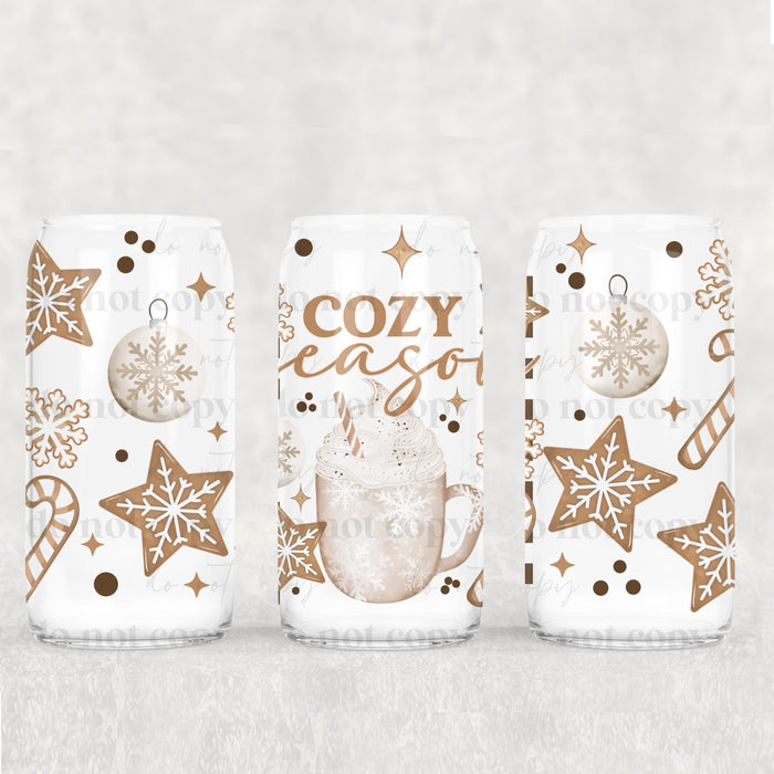 Libbey Can Wrap 16oz -  Ink Transfers | Cozy Season