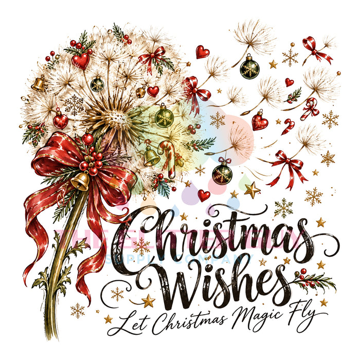 Printed Decal - Christmas Wishes