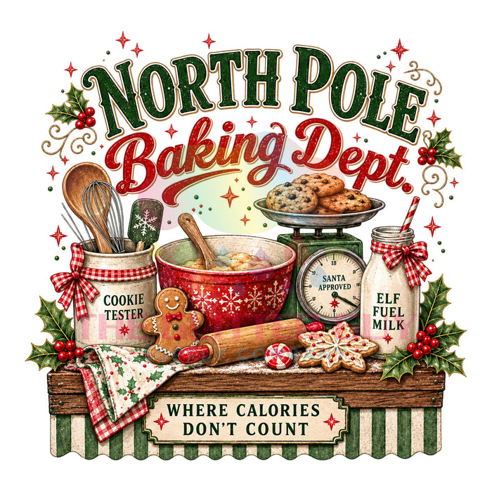 Printed Decal - North Pole Baking Dept