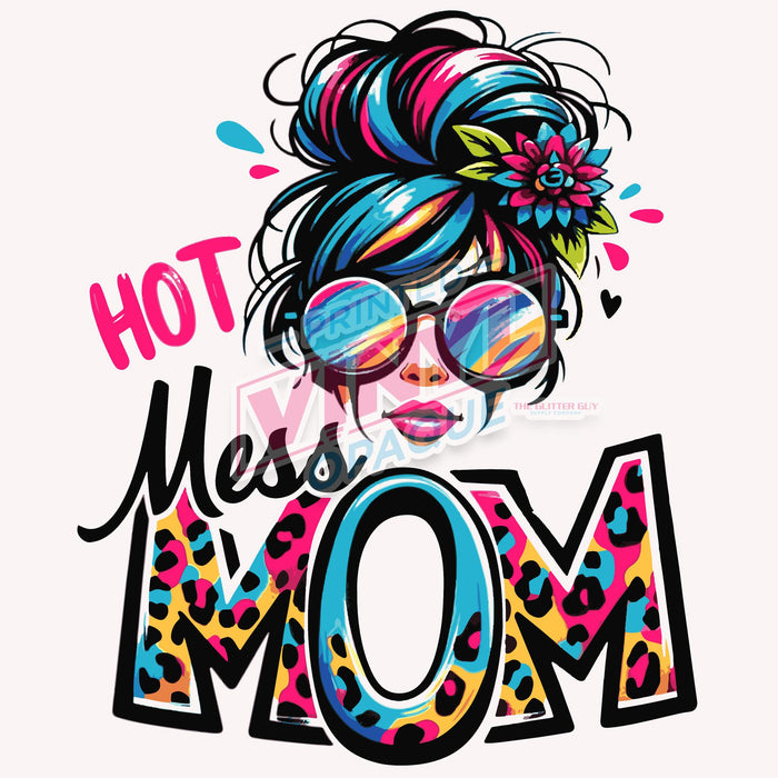 Printed Decal - Hot Mess Mom