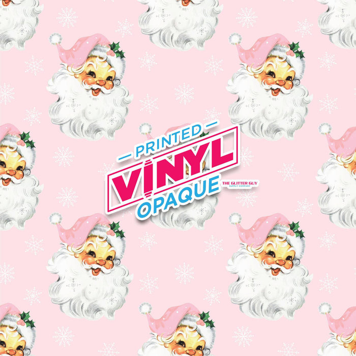 Printed Vinyl - Pink Santa