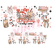 40 oz Tumbler Wrap - UVDTF Ink Transfers - Christmas Books & Coffee | UVDTF from The Glitter Guy