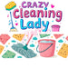 40 oz Tumbler Wrap - UVDTF Ink Transfers - Crazy Cleaning Lady | UVDTF from The Glitter Guy