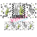 40 oz Tumbler Wrap - UVDTF Ink Transfers - Down With My Demons | UVDTF from The Glitter Guy