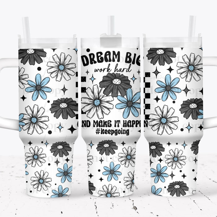 40 oz Tumbler Wrap - UVDTF Ink Transfers - Dream Big | UVDTF from The Glitter Guy