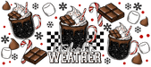 40 oz Tumbler Wrap - UVDTF Ink Transfers - Hot Chocolate Weather | UVDTF from The Glitter Guy