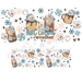 40 oz Tumbler Wrap - UVDTF Ink Transfers - Hot Cocoa Blue | UVDTF from The Glitter Guy