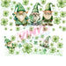 40 oz Tumbler Wrap - UVDTF Ink Transfers - Lucky Gnomes | UVDTF from The Glitter Guy