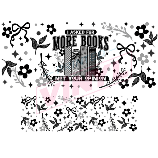 40 oz Tumbler Wrap - UVDTF Ink Transfers - More Books | UVDTF from The Glitter Guy
