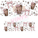 40 oz Tumbler Wrap - UVDTF Ink Transfers - Morning Brew Girlie | UVDTF from The Glitter Guy