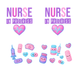 40 oz Tumbler Wrap - UVDTF Ink Transfers - Nurse In Progress | UVDTF from The Glitter Guy