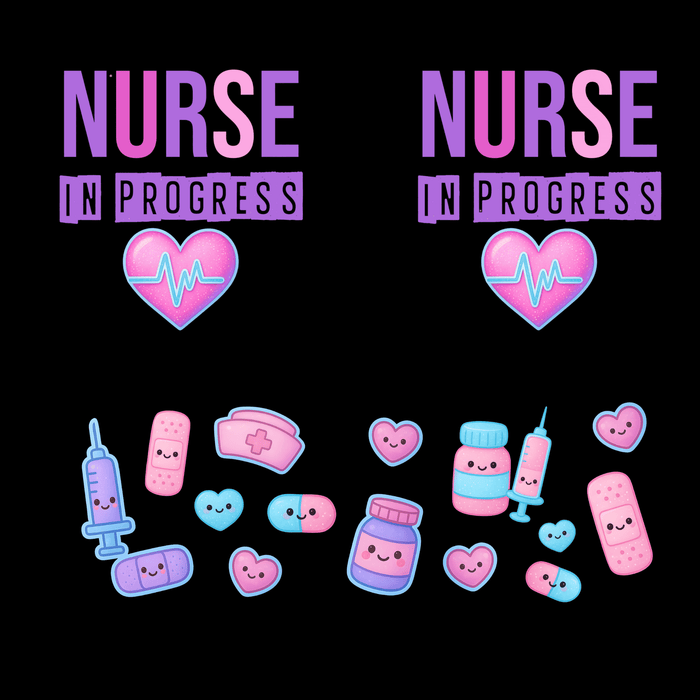40 oz Tumbler Wrap - UVDTF Ink Transfers - Nurse In Progress | UVDTF from The Glitter Guy