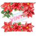40 oz Tumbler Wrap - UVDTF Ink Transfers - Poinsetta | UVDTF from The Glitter Guy