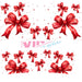 40 oz Tumbler Wrap - UVDTF Ink Transfers - Red Bows | UVDTF from The Glitter Guy