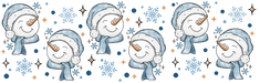 40 oz Tumbler Wrap - UVDTF Ink Transfers - Snowman Grins | UVDTF from The Glitter Guy