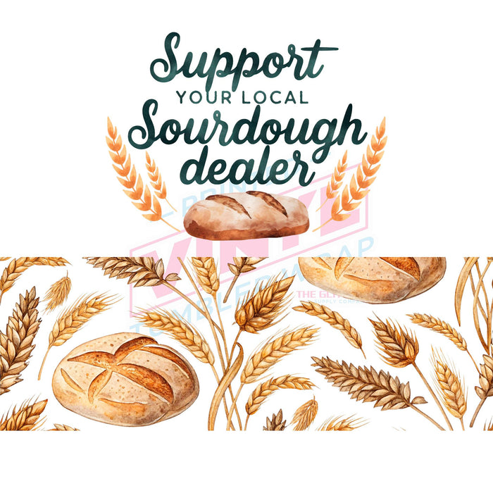 40 oz Tumbler Wrap - UVDTF Ink Transfers - Sourdough Dealer | UVDTF from The Glitter Guy