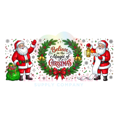 Libbey Wrap - Believe In The Magic Santa 405