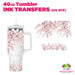 40oz Tumbler Wrap - Ink Transfers UVDTF - Cherry Blossom | UVDTF from The Glitter Guy