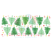 Libbey Wrap - Green Christmas Trees 414