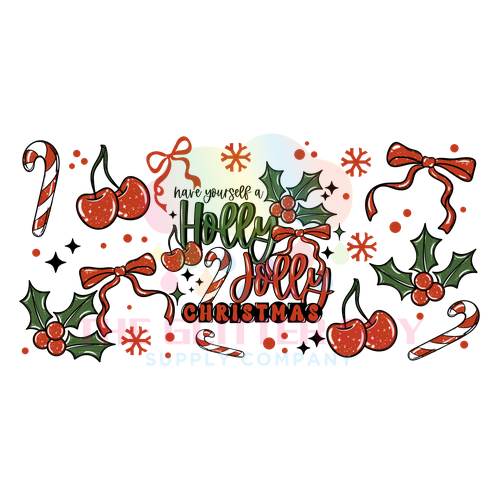 Libbey Wrap - Holly Jolly Cherries 418