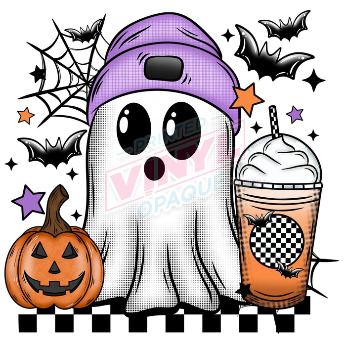 Printed Decal - Halloween Coffee Ghostie