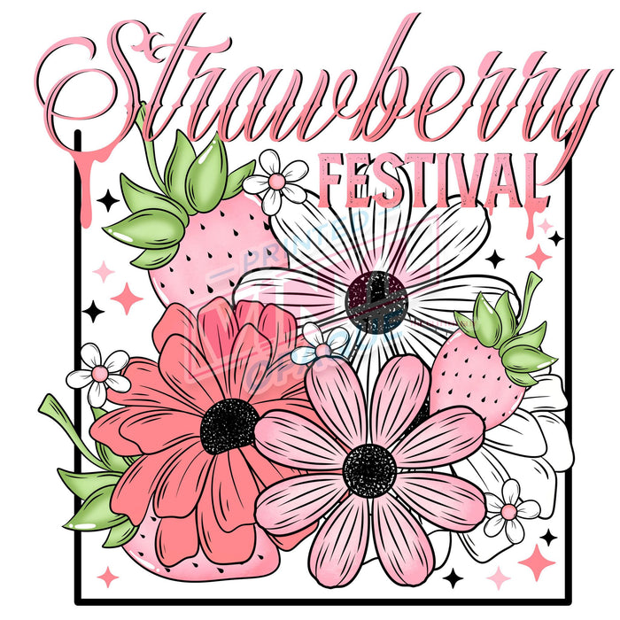 Printed Decal - Strawberry Festival